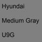 Preview: Hyundai, Medium Gray, U9G.